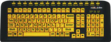 high contrast keyboard