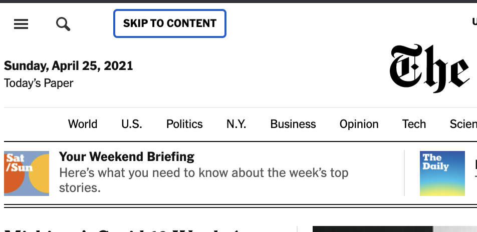 nytimes skip link